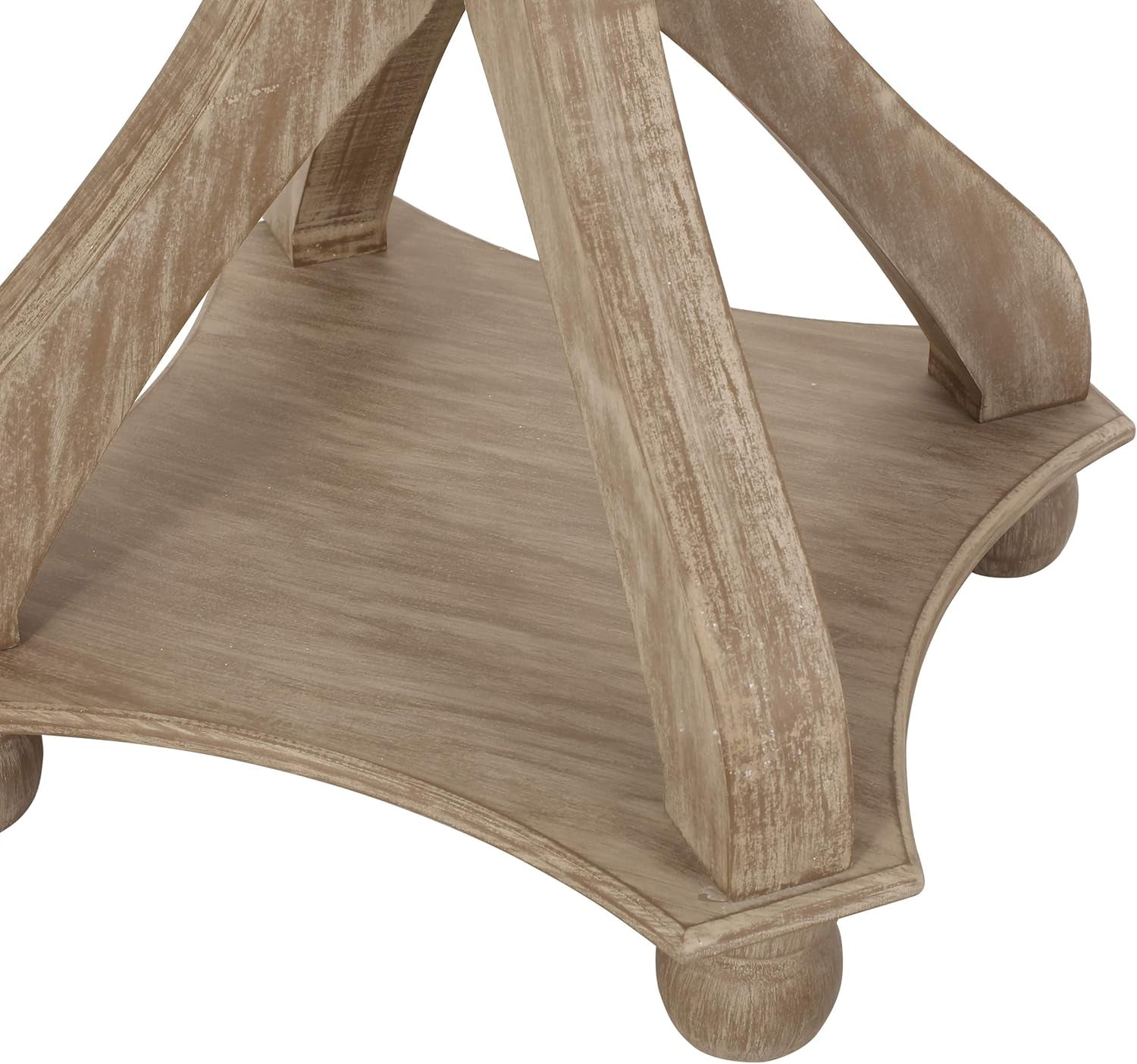 Estelle French Country Accent Table with round Top, Natural