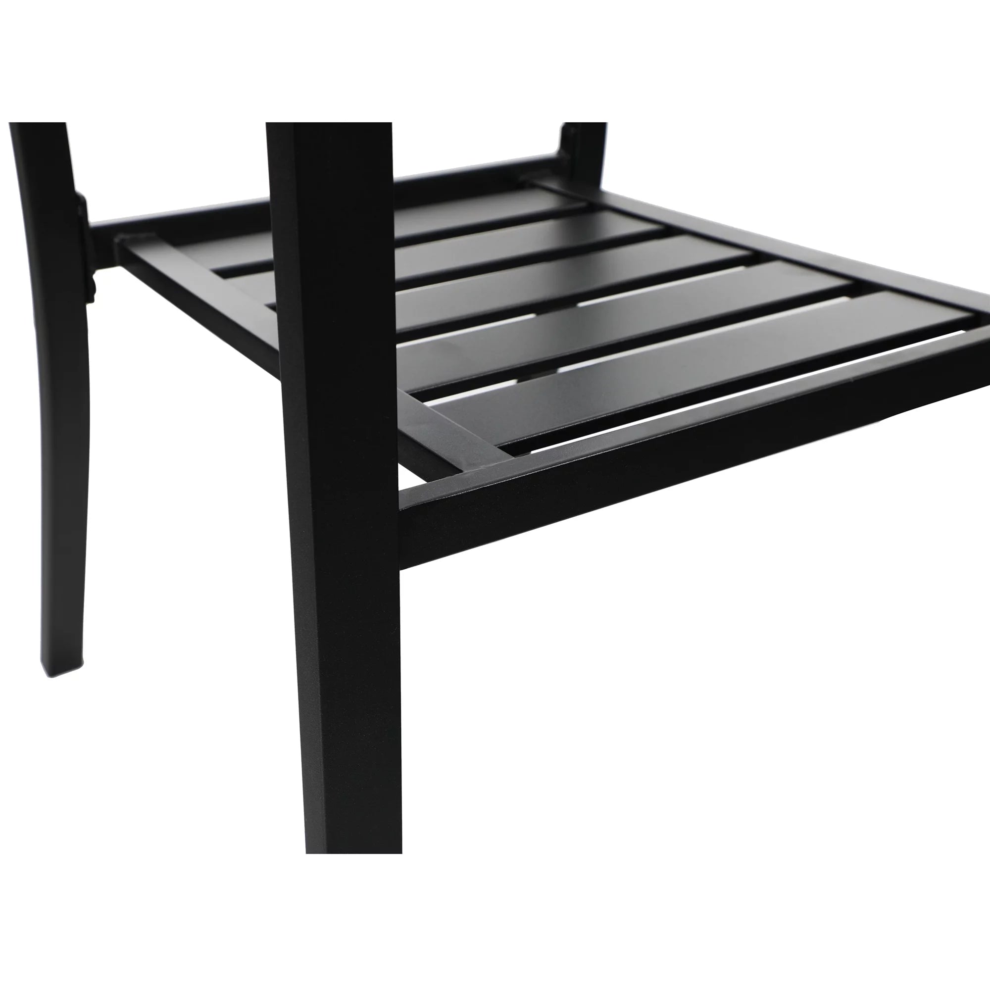 3-Piece Metal Patio Bistro Set Outdoor Accent Conversation Furniture for Yard, Porch and Garden, Black