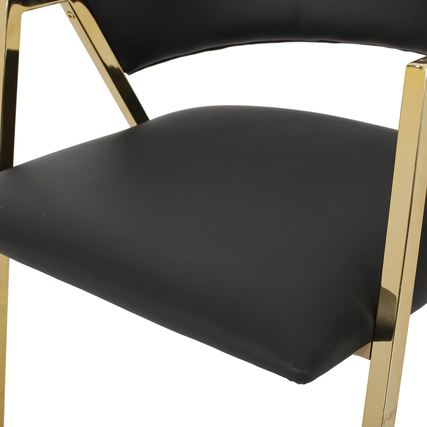 311187 Dining Chairs, 22 "W X 23 "D X 30 "H, Black + Gold