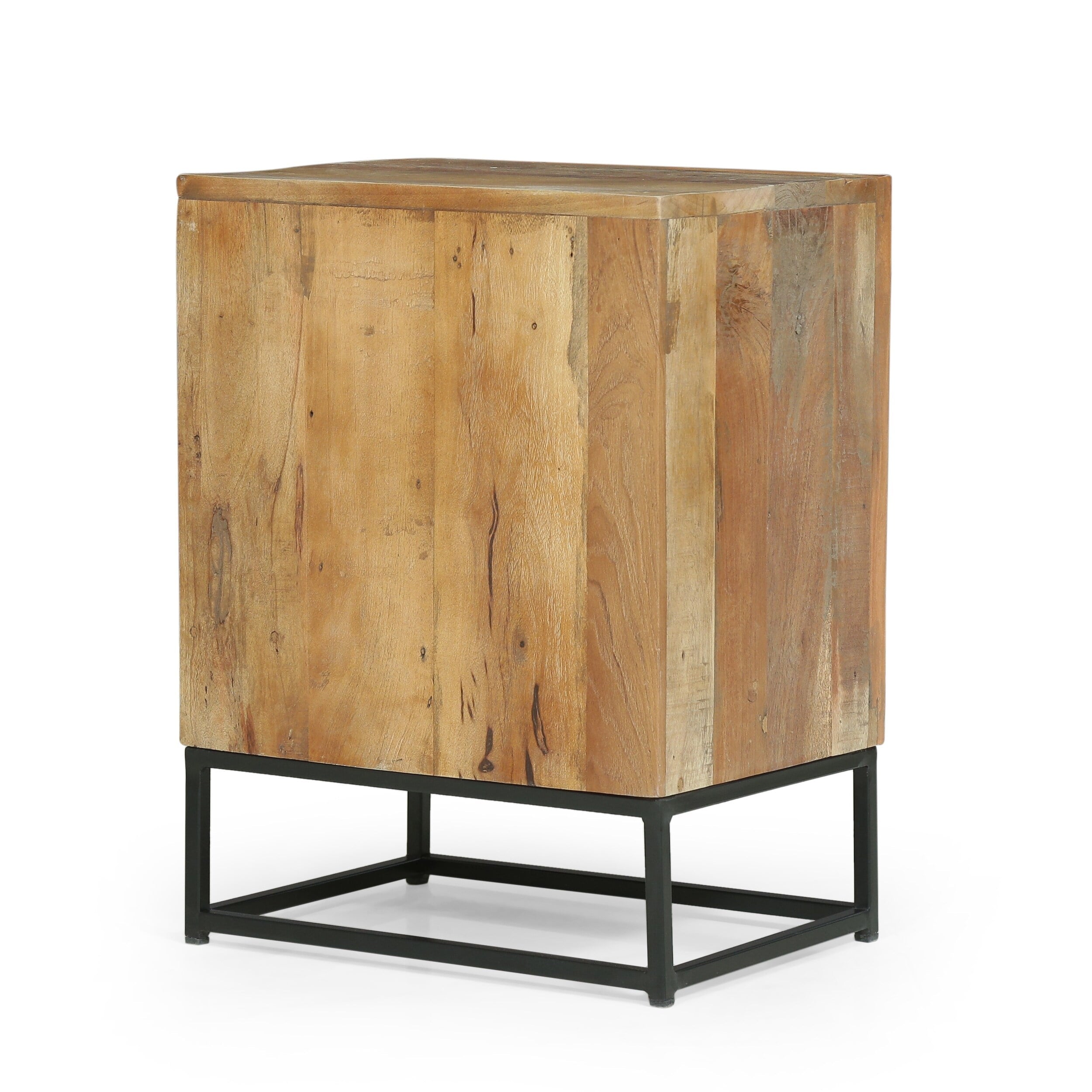 Orem Boho Wooden Night Stand By