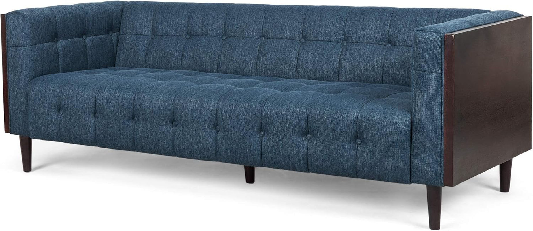 Mclarnan Living Room Furniture Sets, Navy Blue + Brown
