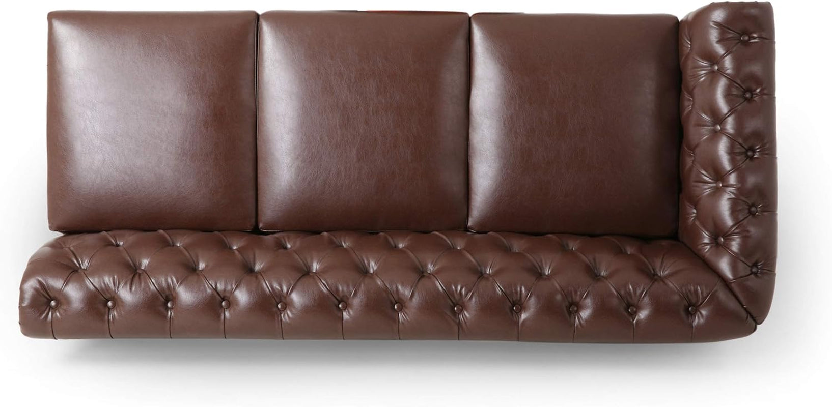 Castalia Sectional, Dark Brown + Natural