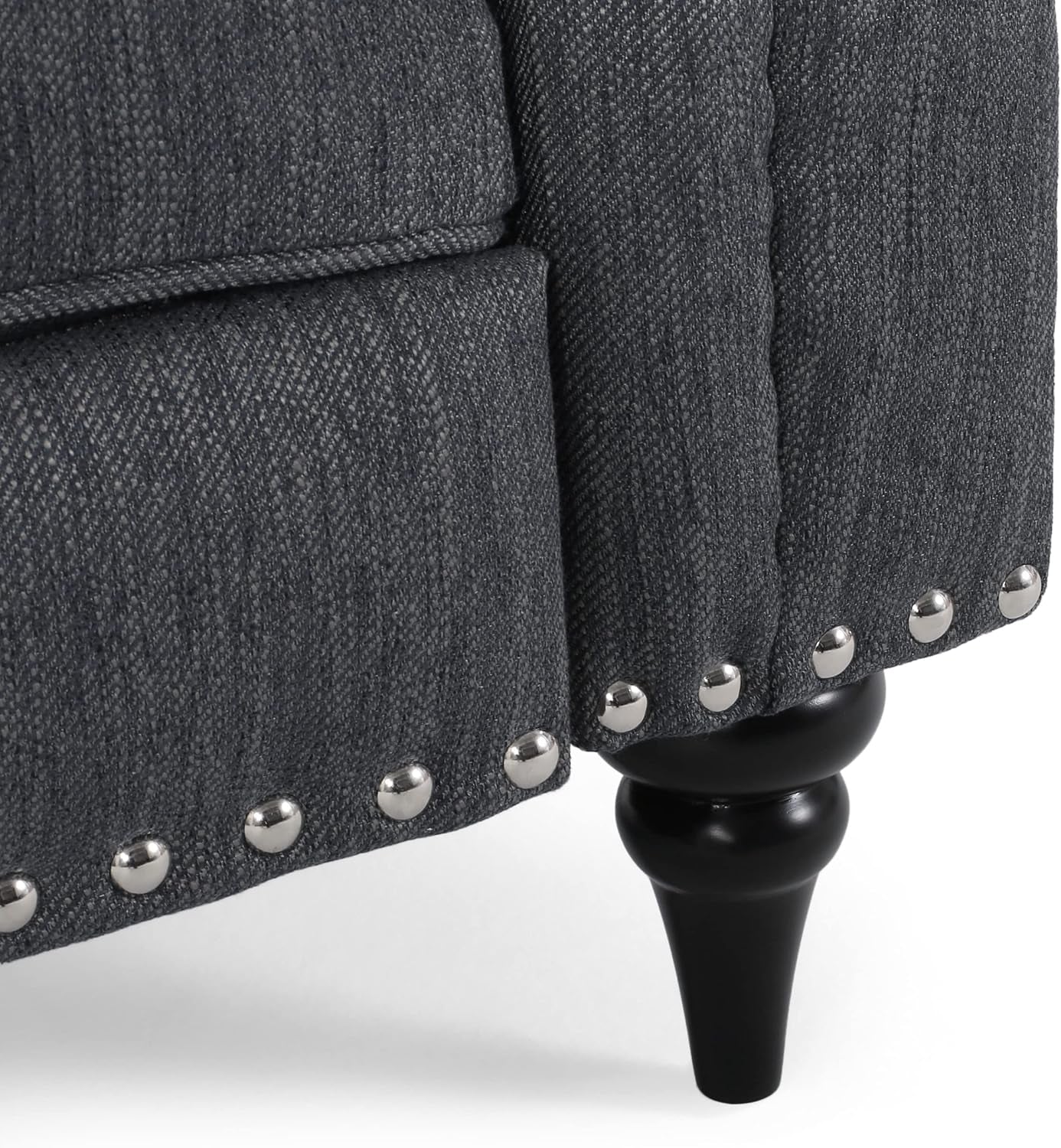 Sunapee Recliner, Charcoal + Espresso