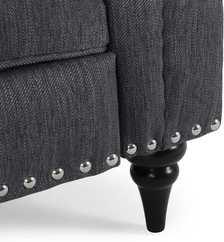 Sunapee Recliner, Charcoal + Espresso