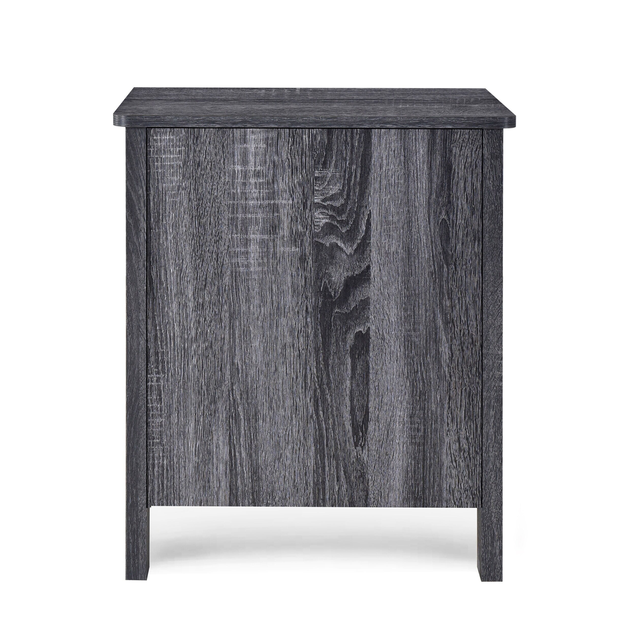 Olimont Contemporary 2 Drawer Nightstand by Sonoma Gray Oak Oak Finish