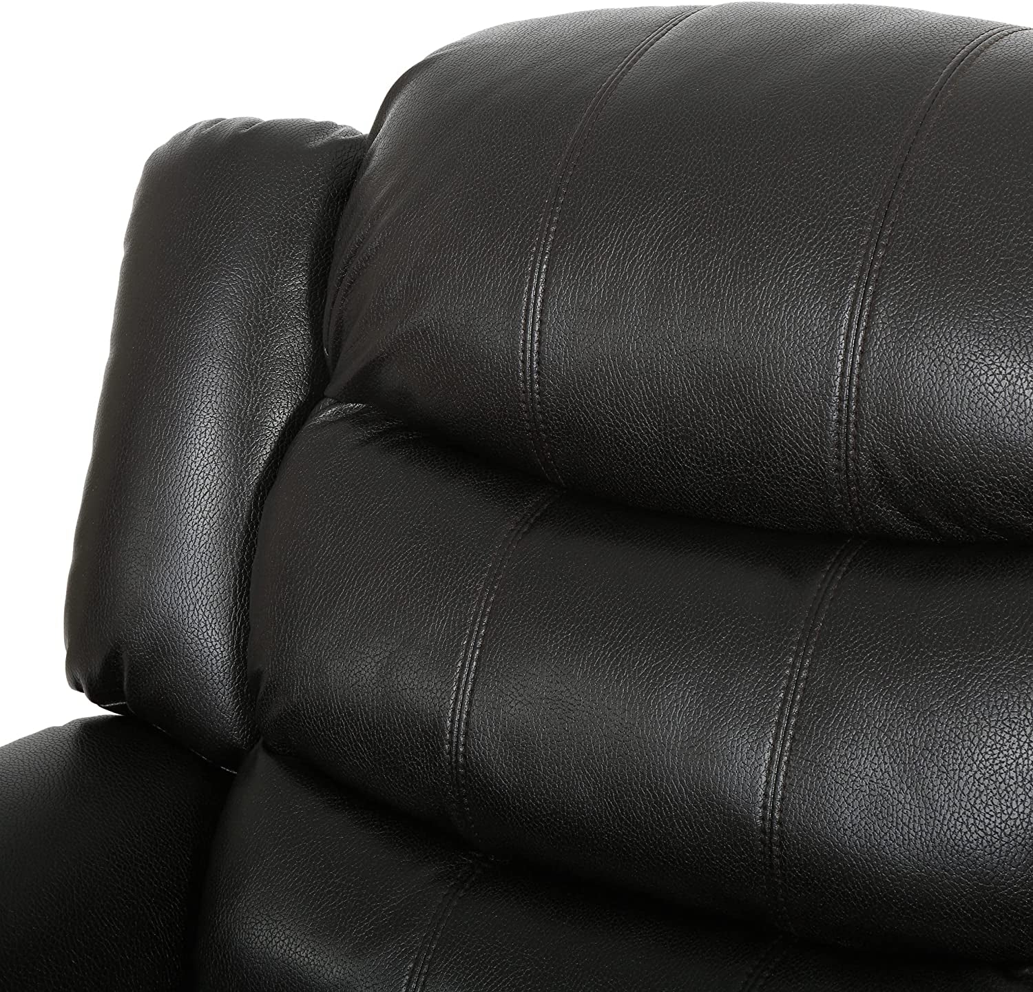 Gdfstudio  Merit Black Leather Recliner/Glider Chair