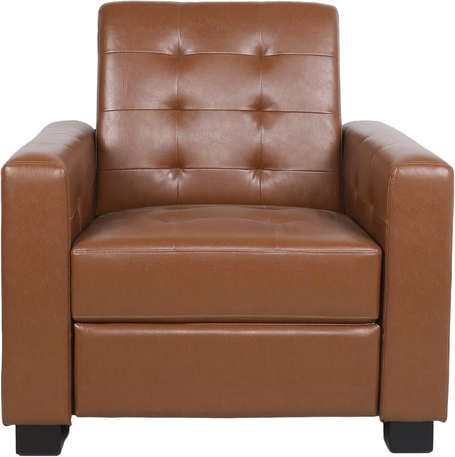 Craigue Recliner, Cognac Brown + Dark Brown