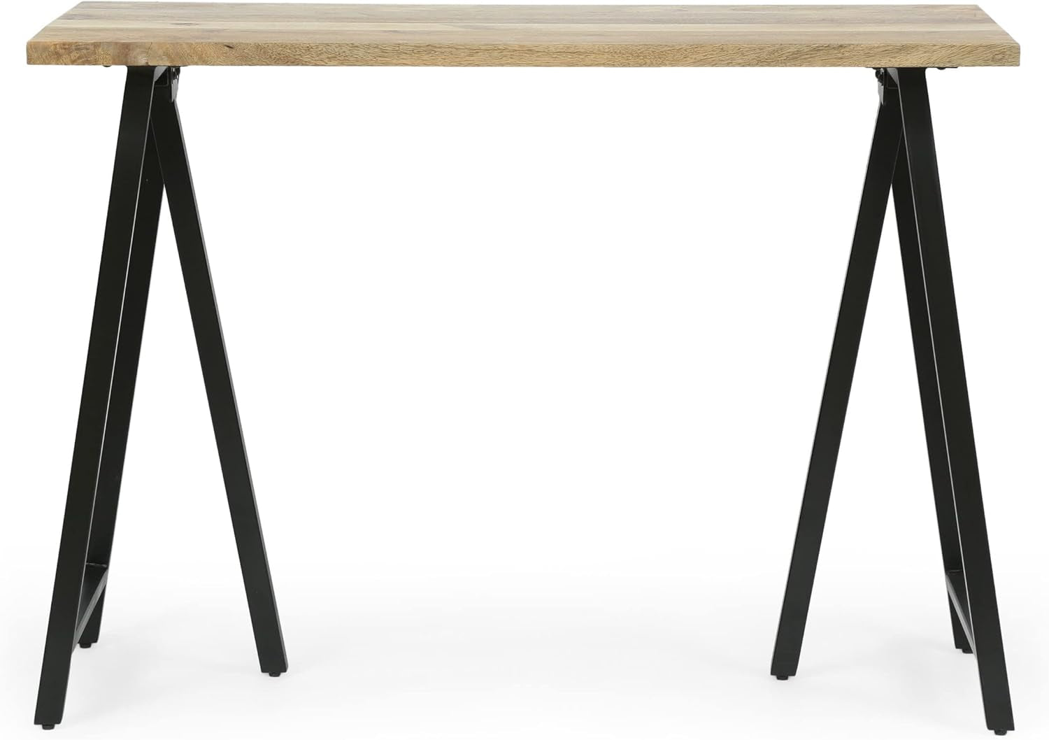 Toccoa Computer Desk, Black + Natural