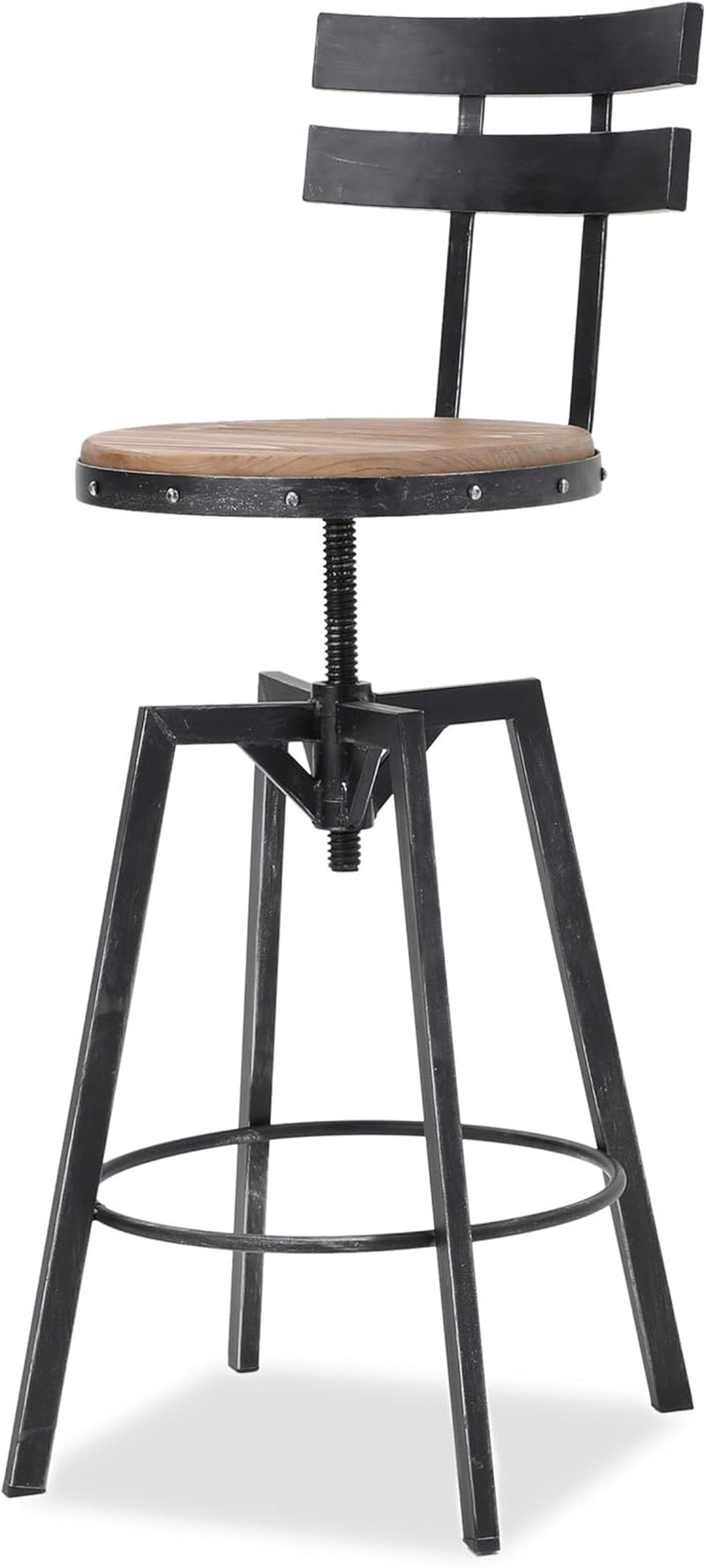 Jutte Barstool Sets, Antique + Black Brush Silver