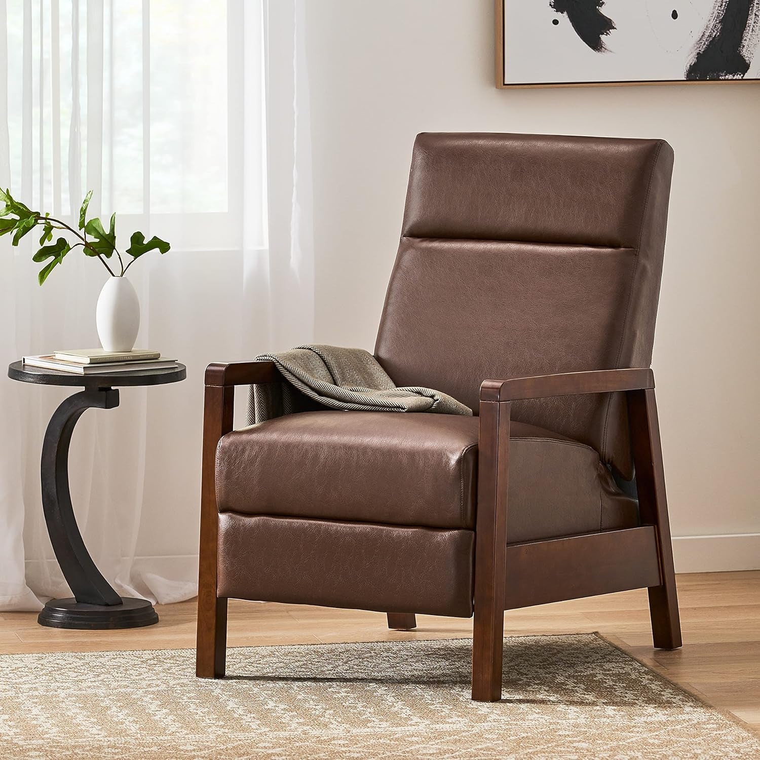 Fernhill Recliner, Dark Brown + Dark Espresso