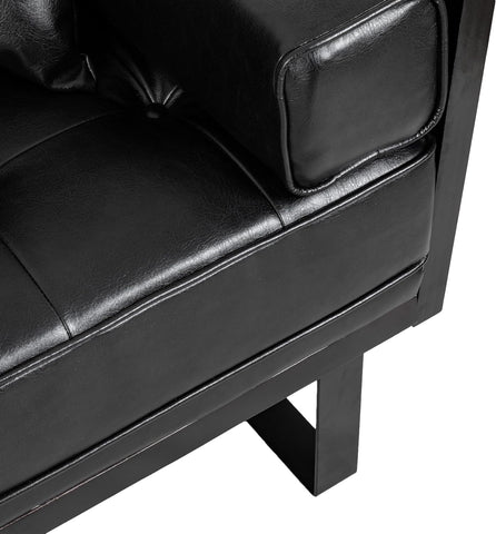 Gilmans Love Seats, 72.5 "W X 29.25 "D X 29.5 "H, Midnight Black + Black