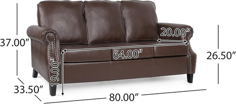 Dowd Sofas, Dark Brown