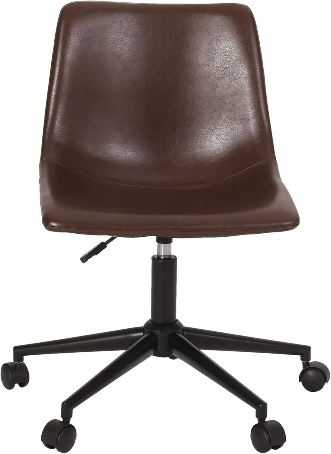 Jarvi Office Chair, Dark Brown + Matte Black