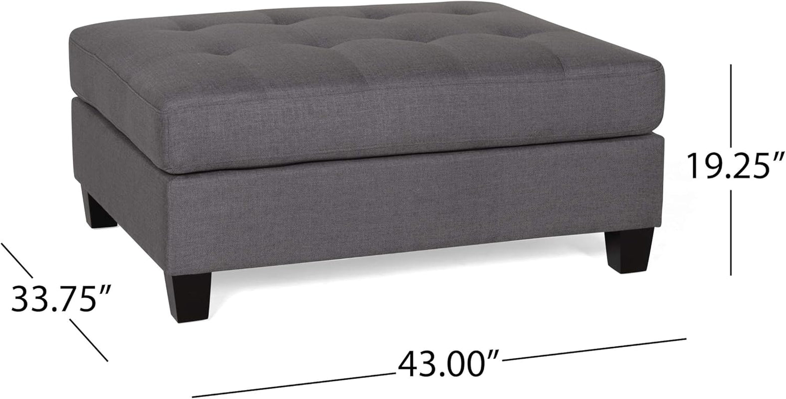 Halye Sectional, Dark Gray, Dark Brown