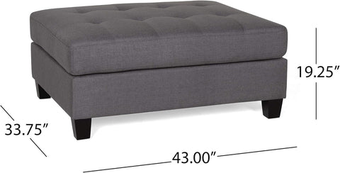 Halye Sectional, Dark Gray, Dark Brown