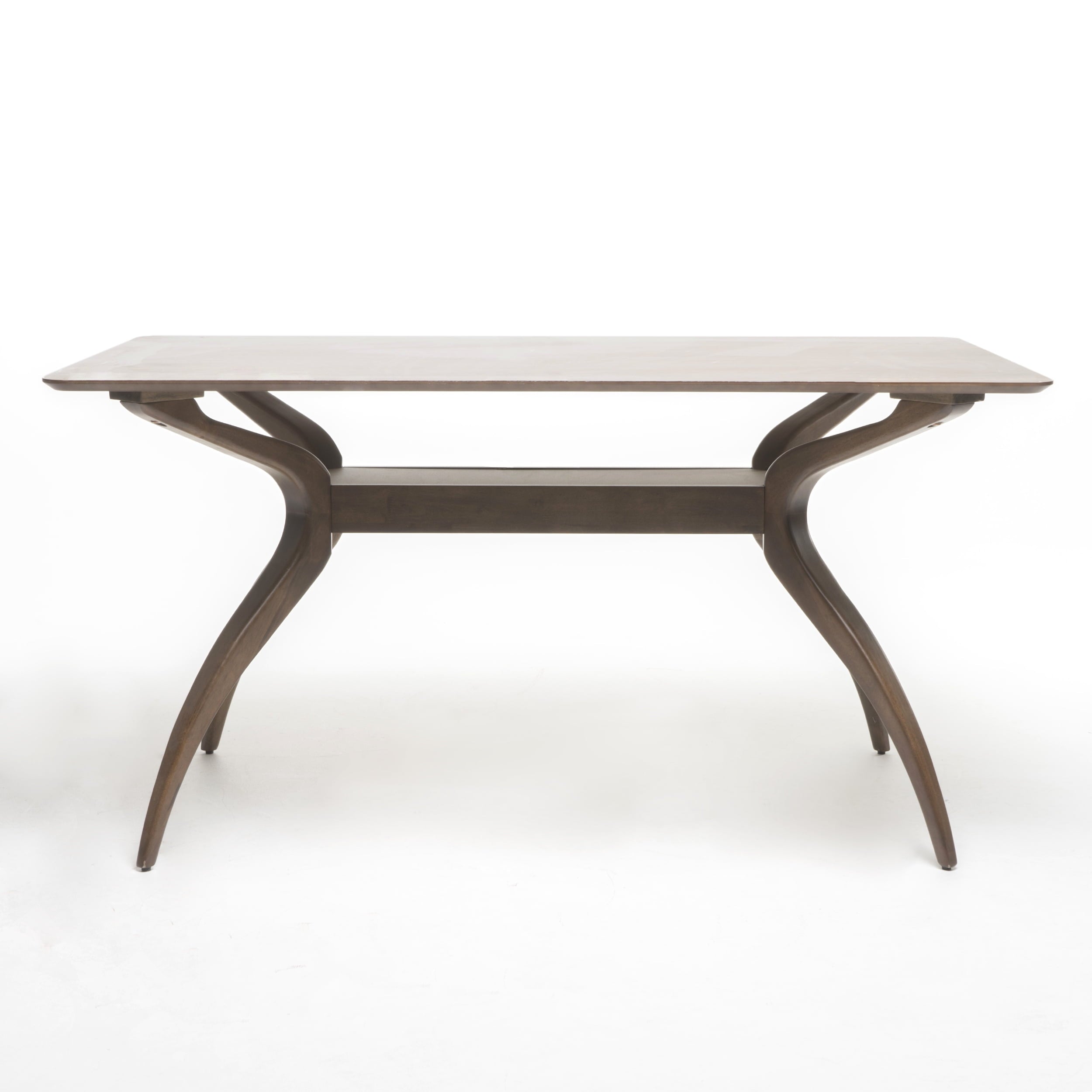 Logan Indoor Natural Walnut Finish Wood Dining Table