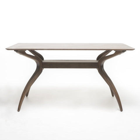 Logan Indoor Natural Walnut Finish Wood Dining Table