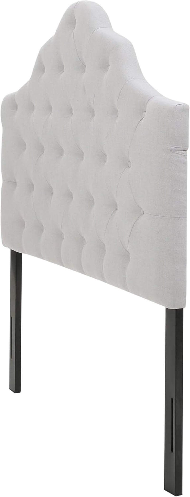 Christopher Knight Home Marlen Marina Fabric Queen/Full Tufted Headboard (Light Grey)