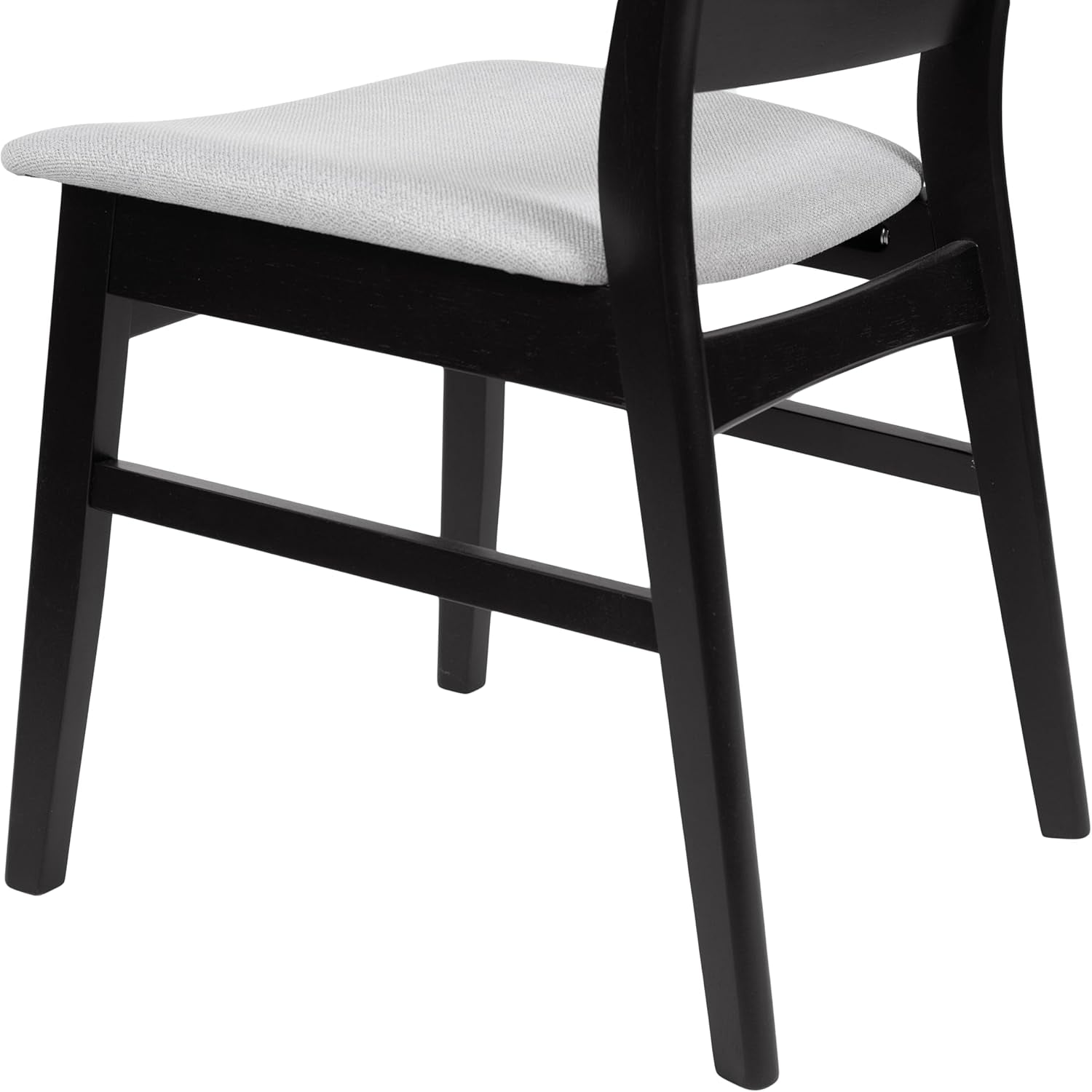 Idalia Dining Chair, 19.6 "W X 20.6 "D X 30.8 "H, Light Gray + Matte Black