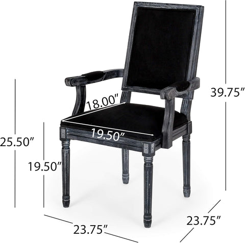 Maria DINING CHAIR SETS, Black + Gray