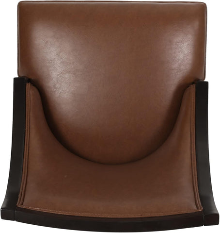 Thurber Dining Chair, Cognac Brown + Walnut