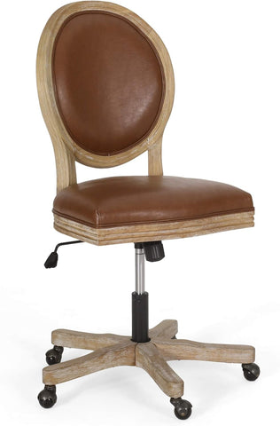 Pishkin Office Chair, Cognac + Natural