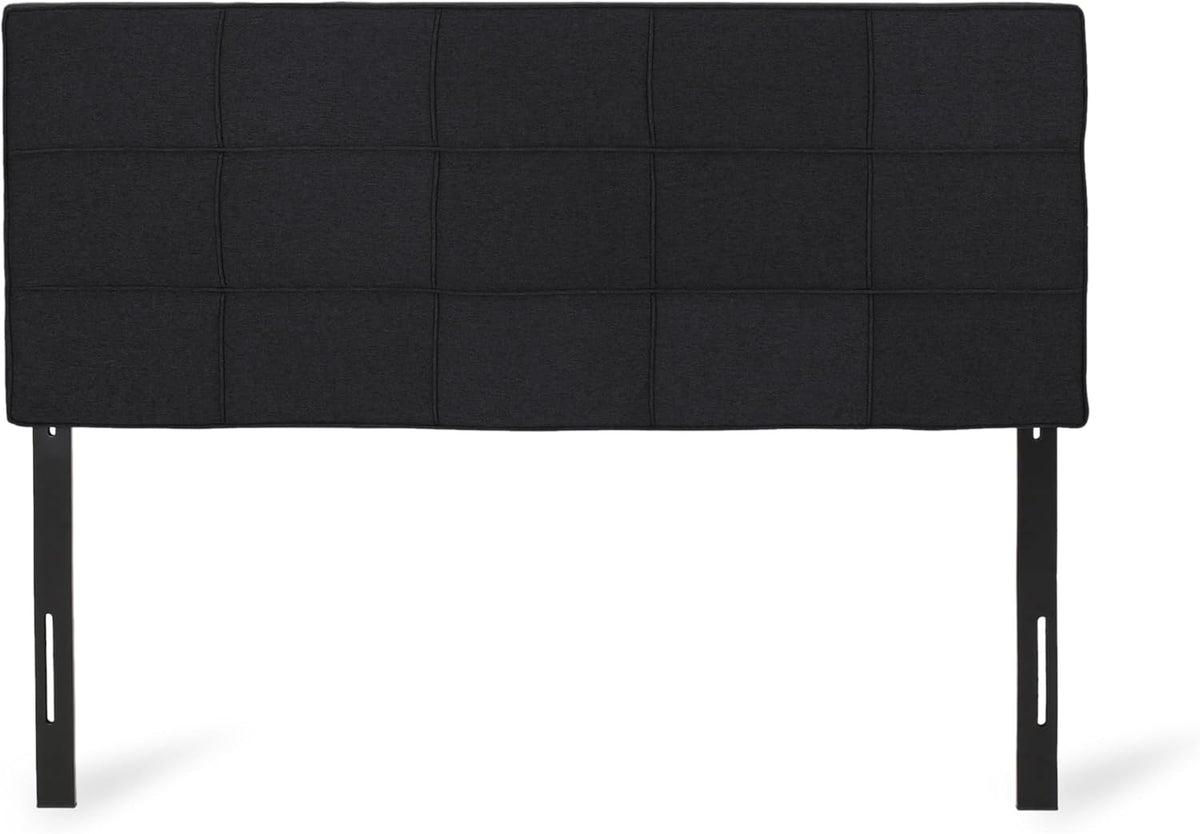 Marlene Contemporary Upholstered Headboard, Full/Queen, Black