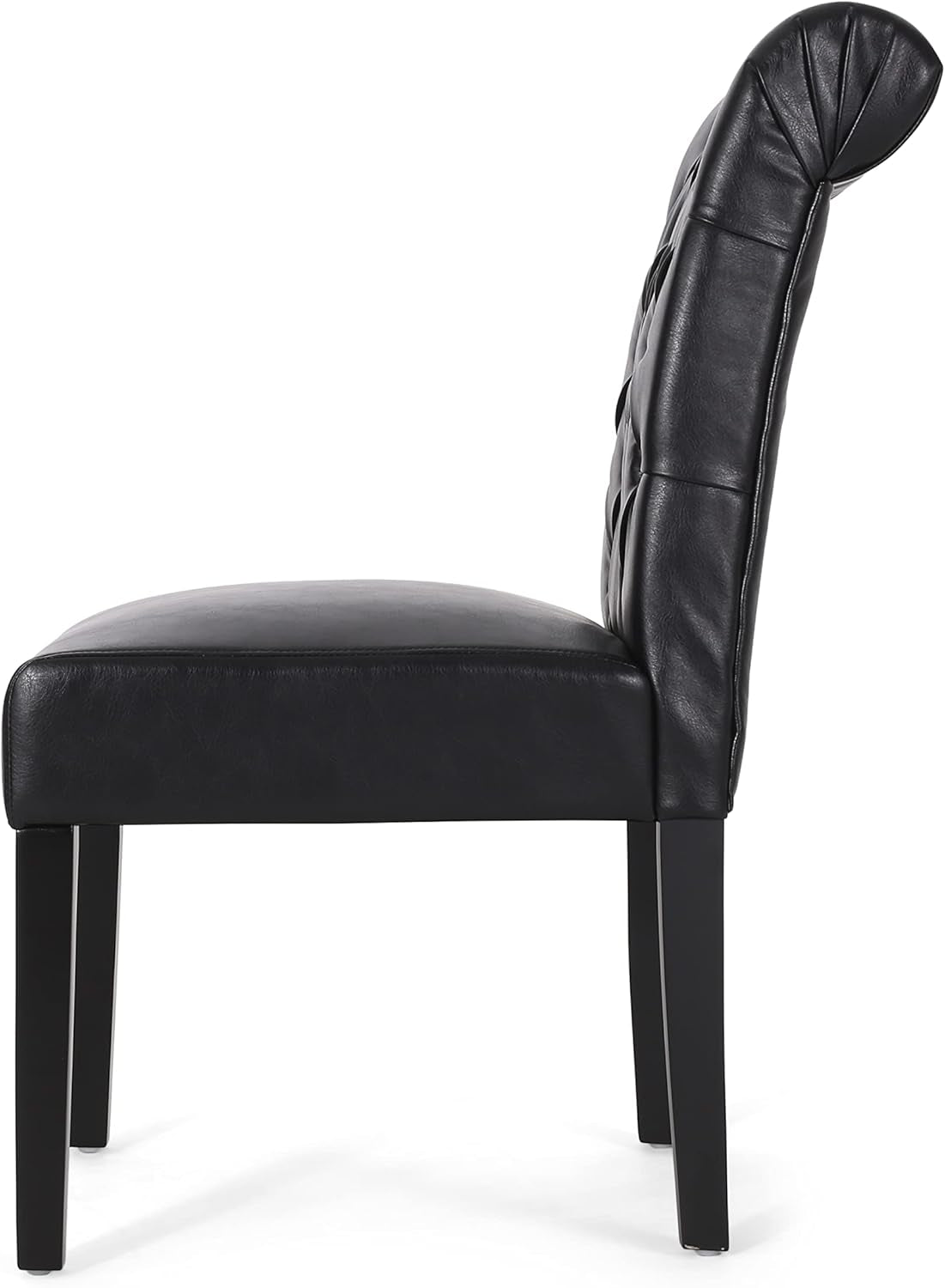 Elwood Dining Chair, Midnight Black + Matte Black