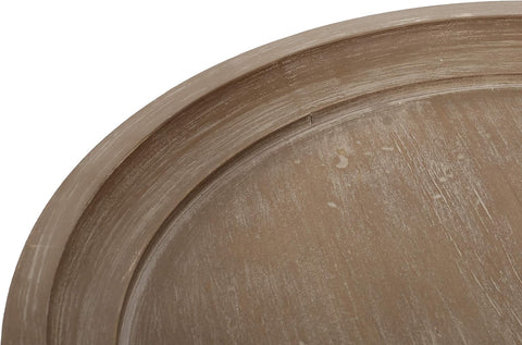 Estelle French Country Accent Table with round Top, Natural