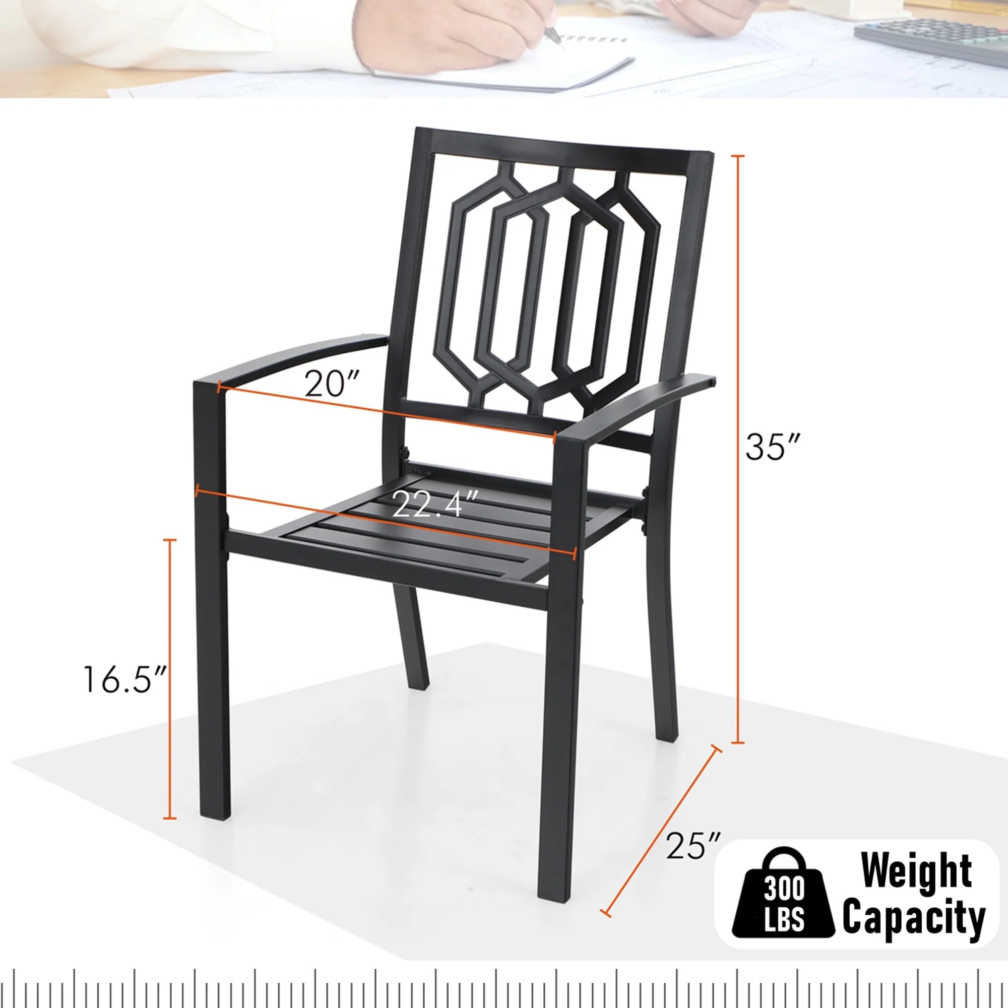 3-Piece Metal Patio Bistro Set Outdoor Accent Conversation Furniture for Yard, Porch and Garden, Black