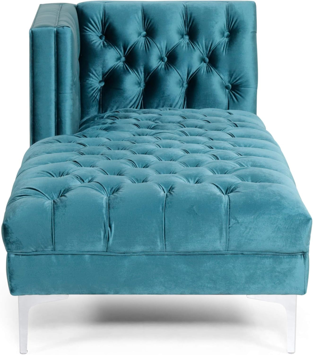 Tignall Sectional, Teal + Silver