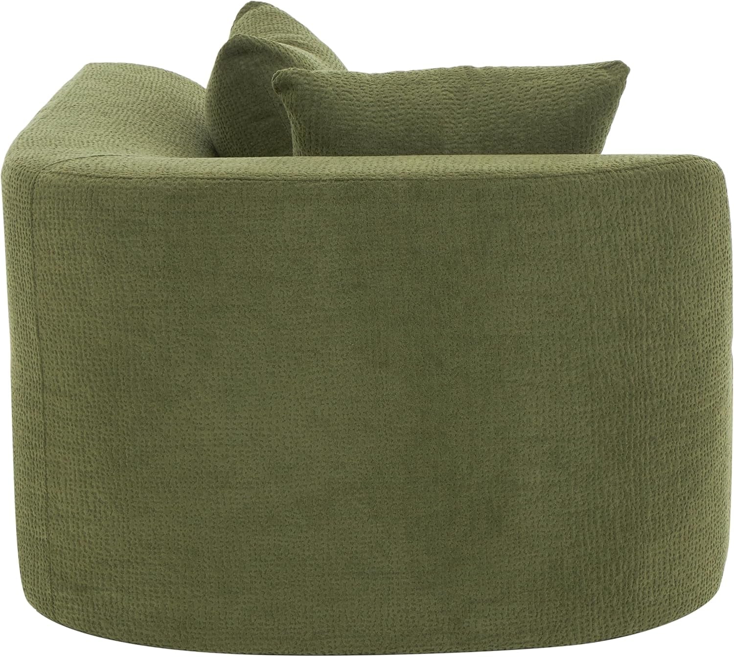 Randa Modern Fabric Upholstered 5-Seater Sofa, Oversized Chair Cloud Couch, Fully Assembled Long Sofa Chaise Lounge, Fully Assembled, Olive Green