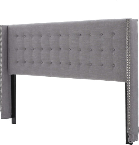 Kendrah Fabric Headboard, King / Cal King, Dark Grey