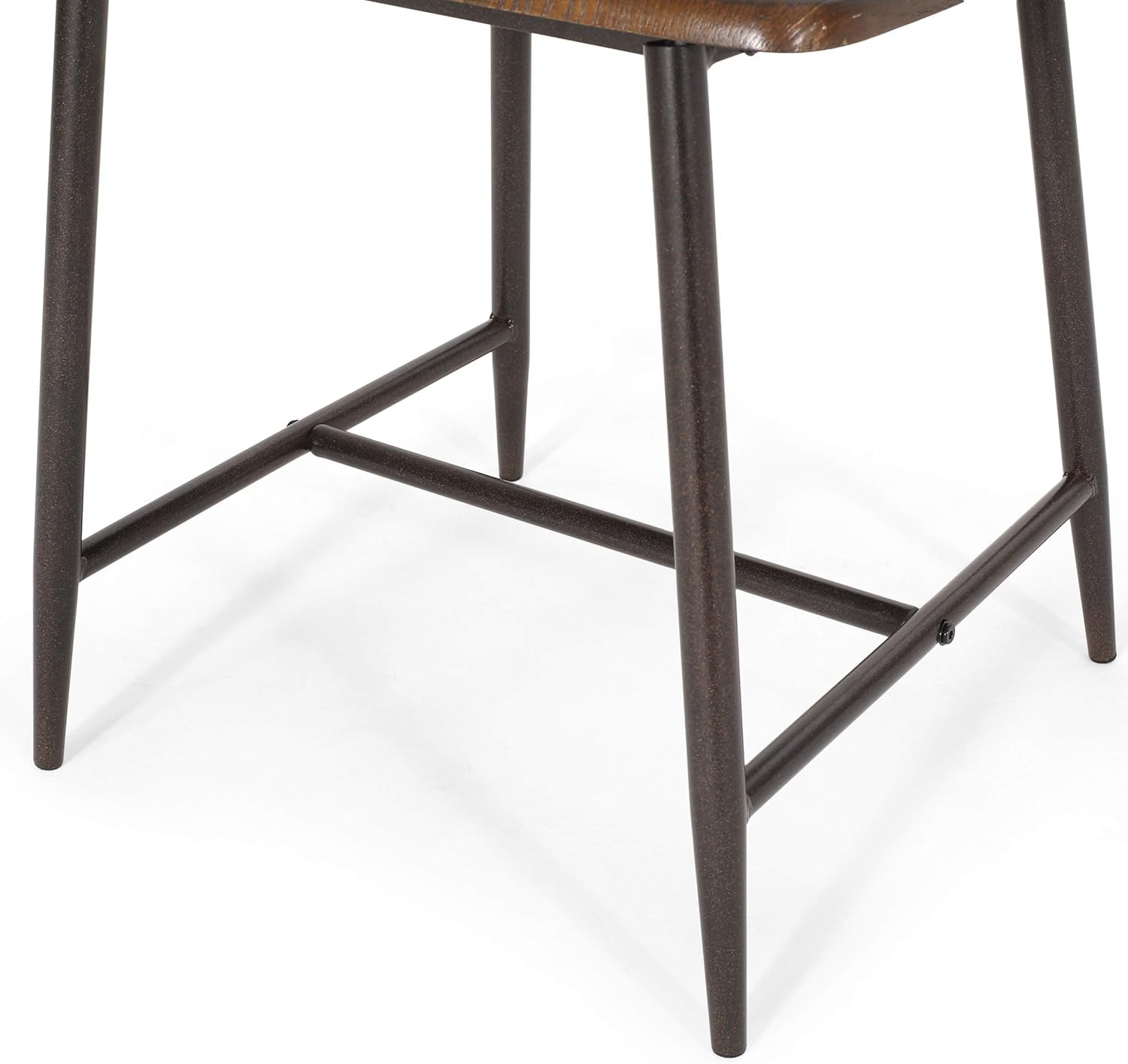 Coventry Dining Set, 18.25 "W X 19.75 "D X 38.75 "H, Dark Brown + Natural Brown + Black + Black and Espresso