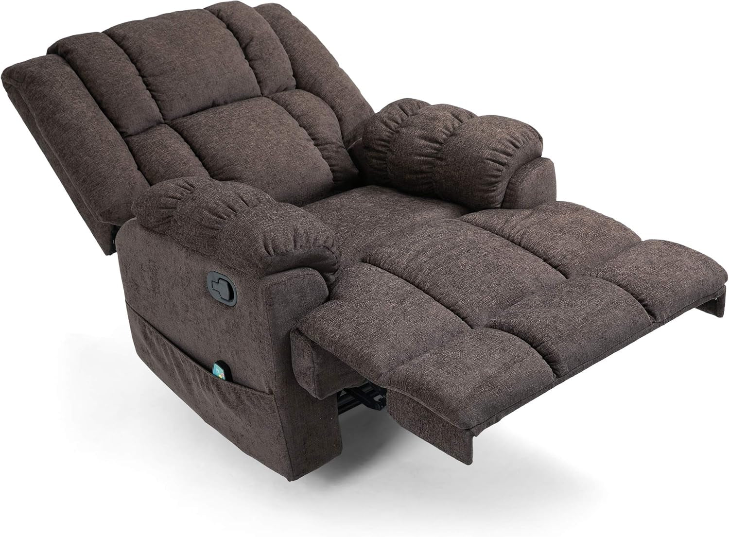 Coosa MASSAGE RECLINER, Brown + Black