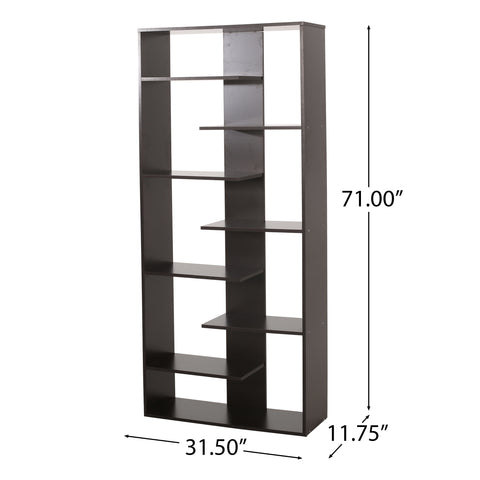 Lyerly High Shelf Bookcase, Dark Gray