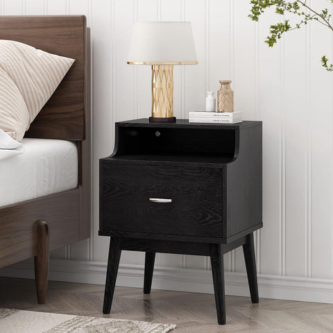 Curtisian Nightstand, Black