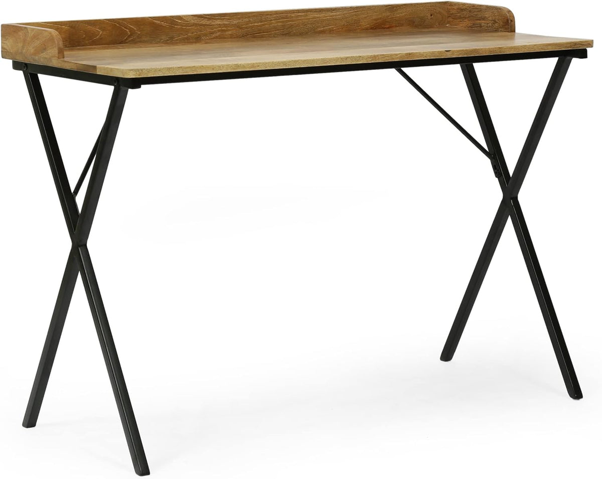 Groveport Desk, Natural + Black