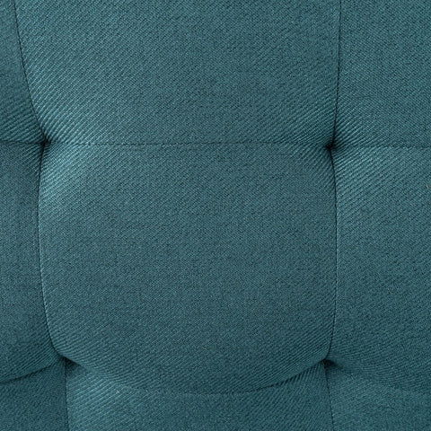 Kenan Fabric Barstool Bench, Dark Teal