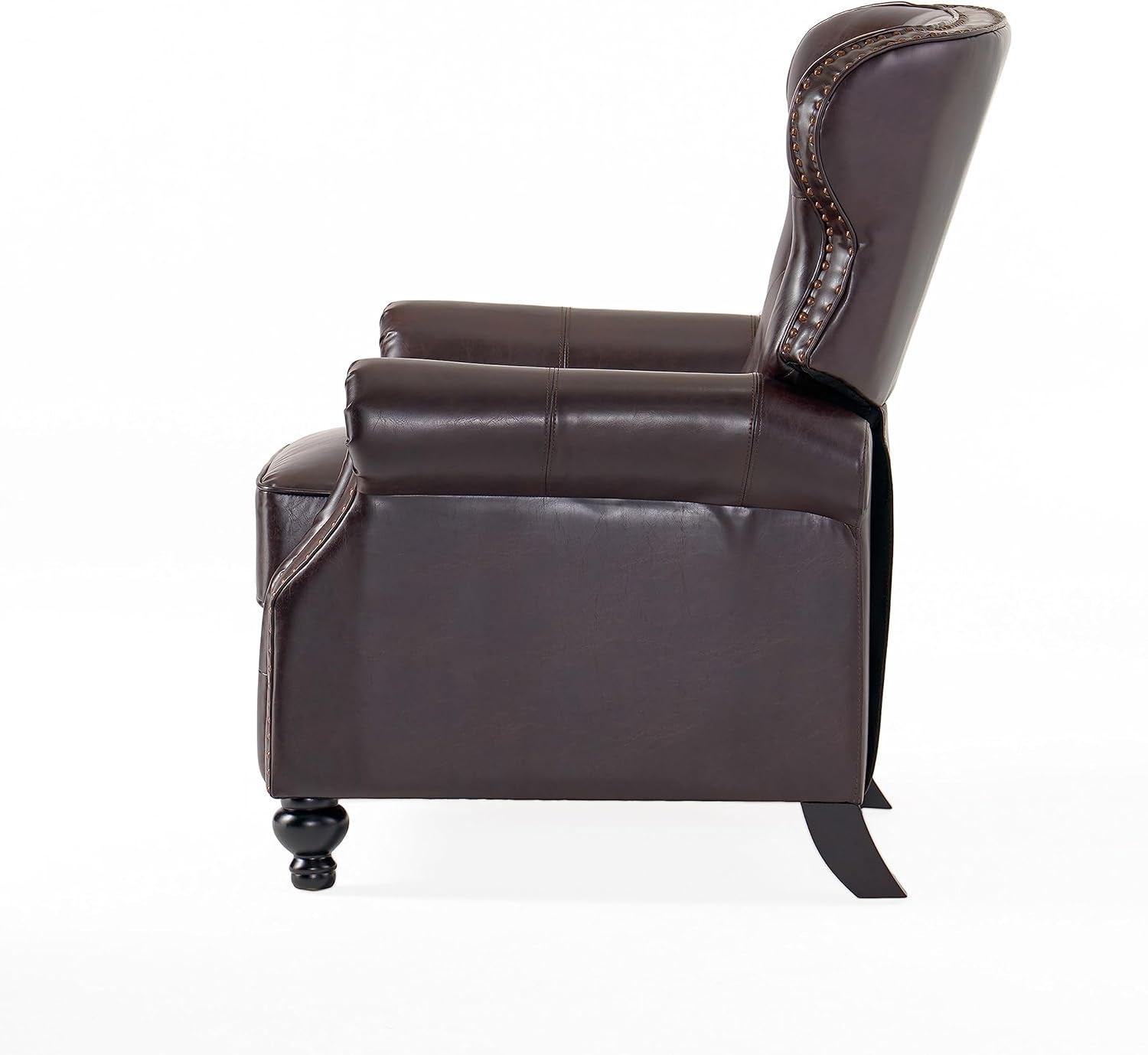 Walder Reconstituted Bycast Leather Recliner, Brown