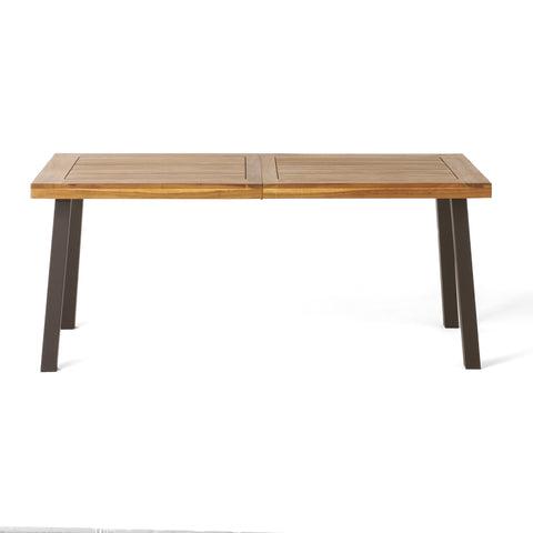 Gabrielle Natural Stained Acacia Wood Dining Table