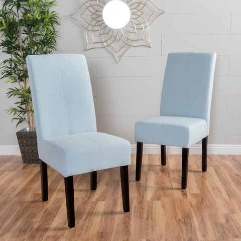 Pertica Fabric Dining Chairs, 2-Pcs Set, Light Sky