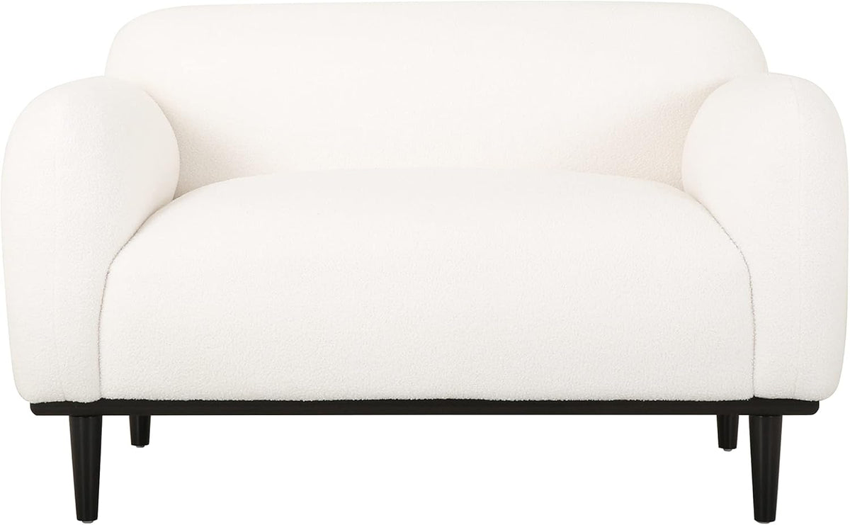 Chaparral Love Seats, White + Matte Black