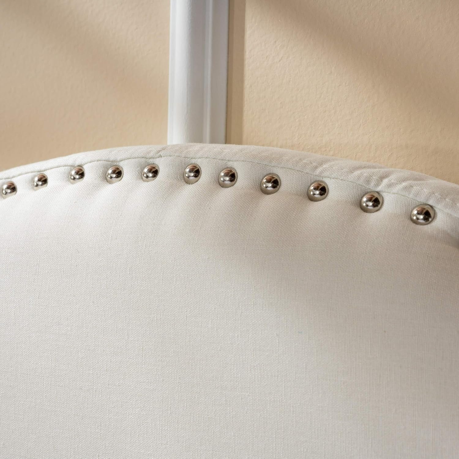 Nora Headboard - Fully Upholstered, Queen / Full, Ivory