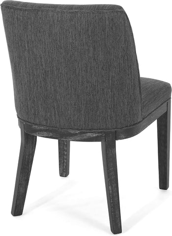 Camas Dining Chair, Charcoal + Weathered Gray