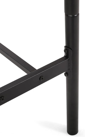 Berthoud Industrial Iron King Bed Frame, Flat Black