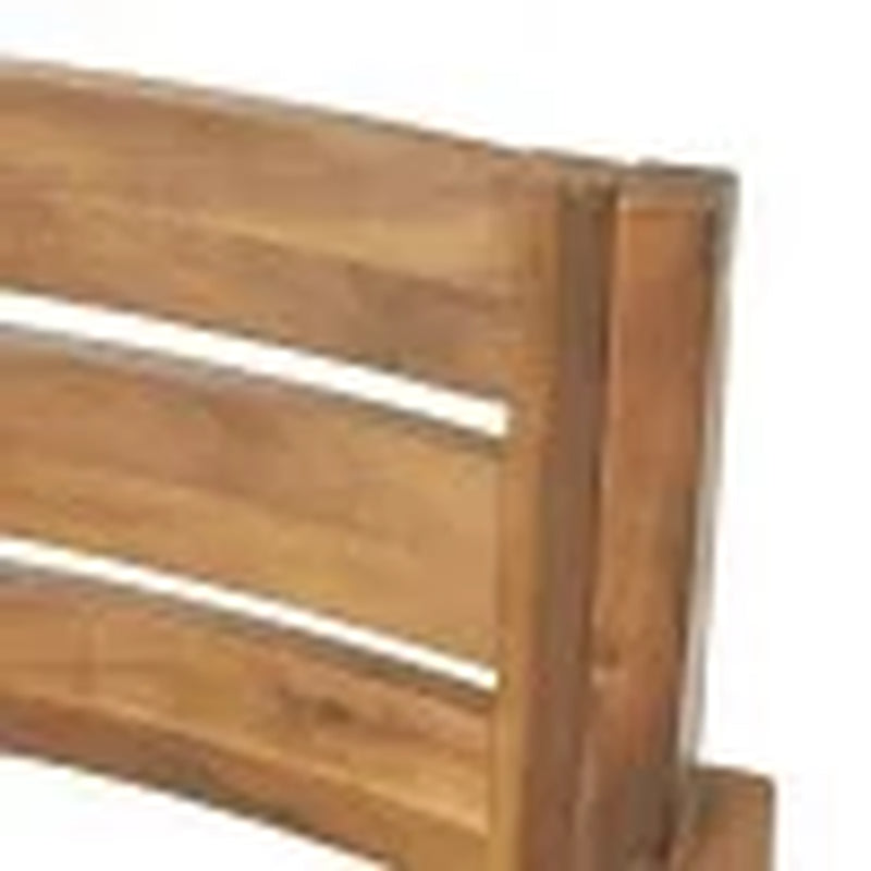 Cassell Outdoor 3 Piece Acacia Wood Bistro Set, Teak