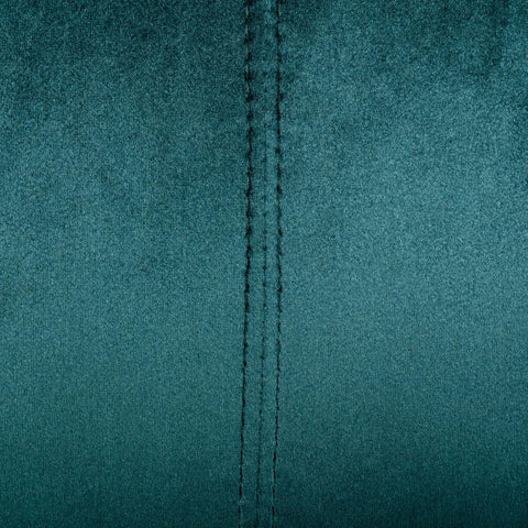 Reitz Channel Stitch 3 Seater Shell Sofa - Velvet - Teal/Gold
