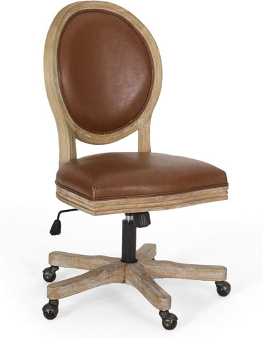 Pishkin Office Chair, Cognac + Natural