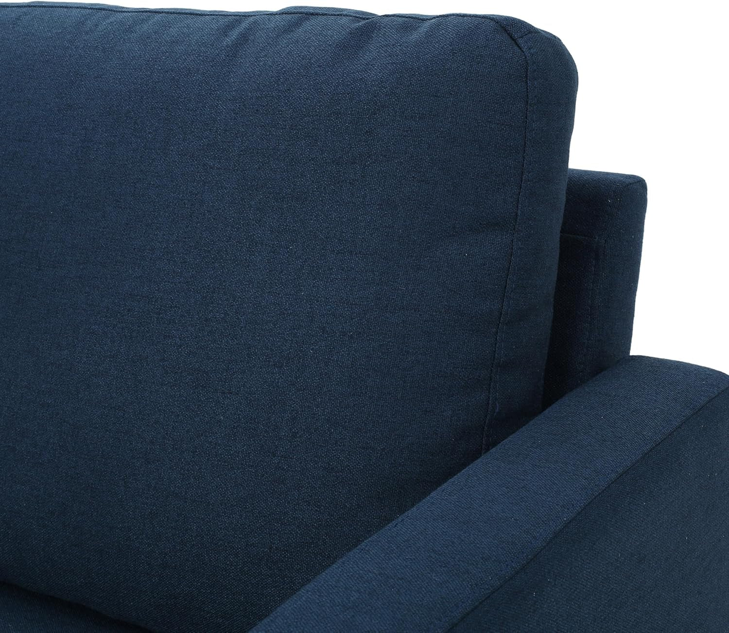 Zahra Fabric Sectional Couch, 7-Pcs Set, Dark Blue